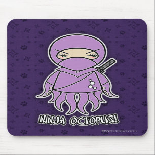 Tapis De Souris Poulpe de Ninja ! Mousepad