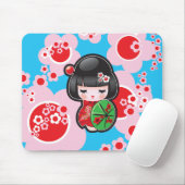 Tapis De Souris Poupée de Kawaii de Japonais - Mousepad (Avec souris)