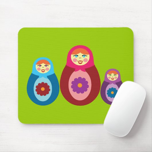 Tapis De Souris Poupées de Matryoshka (Avec souris)