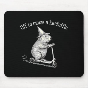 Tapis De Souris Pour aller causer une pagaille drôle de scooter de