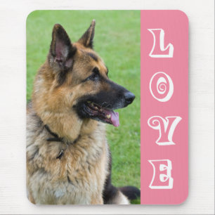 Tapis de souris pour chien chiot berger allemand