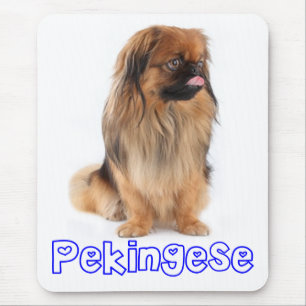 Tapis de souris pour chien chiot Pékinois