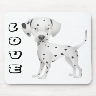 Tapis de souris pour chien dalmatien