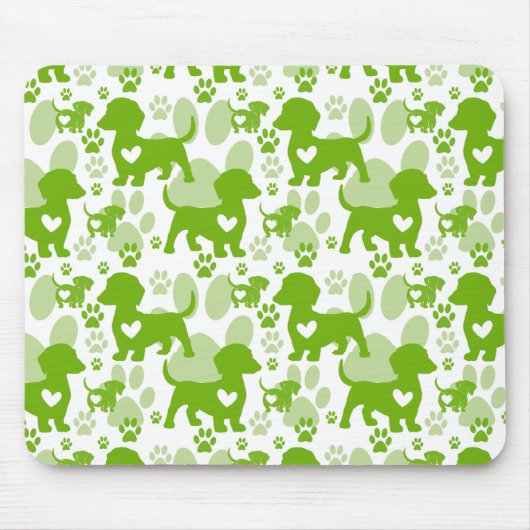 Tapis de souris pour chien d'amour de teckel (Devant)