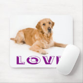 Tapis de souris pour chiot Retriever doré adorable (Avec souris)