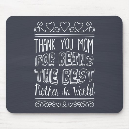 Tapis De Souris Pour la meilleure maman du monde | Mousepad (Devant)