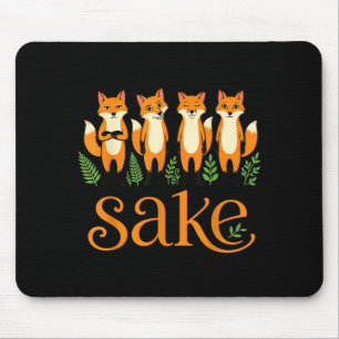 Tapis De Souris Pour l'amour du renard quatre renards drôle d'anim