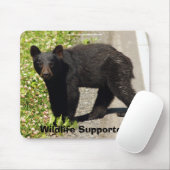 Tapis de souris pour partisan de la faune ourson n (Avec souris)