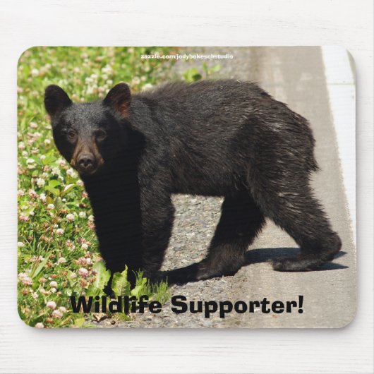 Tapis de souris pour partisan de la faune ourson n (Devant)