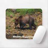 Tapis de souris pour supporter la faune de l'ourso (Avec souris)