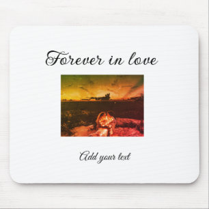 Tapis De Souris Pour toujours en amour ajouter photo de couple mar