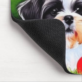 Tapis De Souris Pour toujours ton Shih Tzu Aquarelle (Coin)