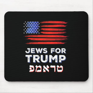 Tapis De Souris Pour Trump 2024 Israel Usa Hébreu Election Jewish