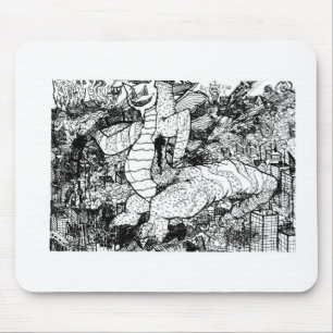 Tapis De Souris Pourcentage Godzilla