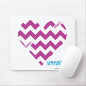 Tapis De Souris Pourpre 2 de zigzag (Avec souris)