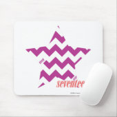 Tapis De Souris Pourpre 4 de zigzag (Avec souris)