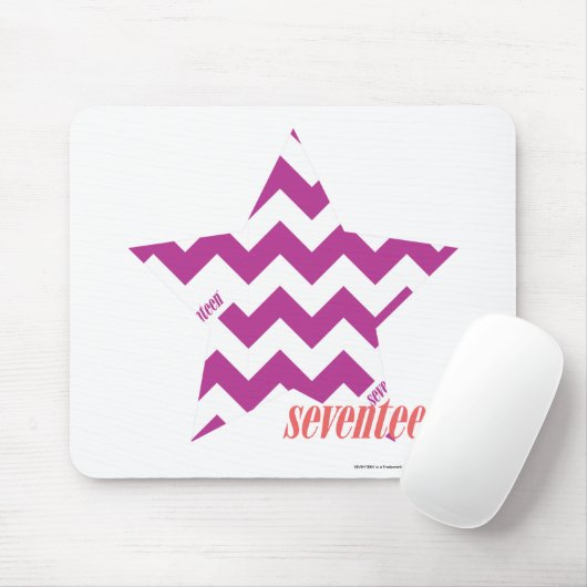 Tapis De Souris Pourpre 4 de zigzag (Avec souris)