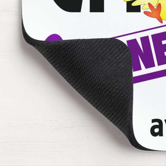 Tapis De Souris Pourpre allé par poussin 2 d'épilepsie (Coin)