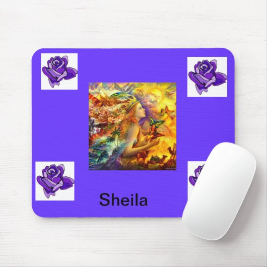 tapis de souris pourpre d'ange (Avec souris)