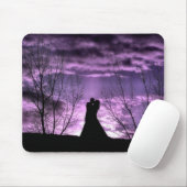 Tapis de souris pourpre de passion (Avec souris)