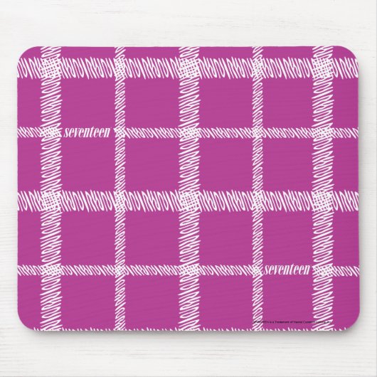 Tapis De Souris Pourpre de plaid (Devant)