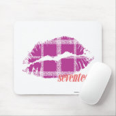 Tapis De Souris Pourpre de plaid (Avec souris)