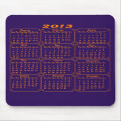 Tapis De Souris Pourpre du calendrier 2013 (Devant)