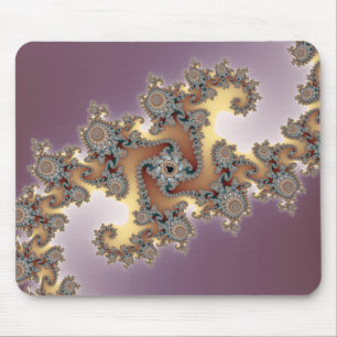 Tapis De Souris Pourpre - fractale