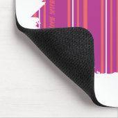 Tapis De Souris Pourpre mince 2 de rayures (Coin)