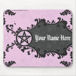 Tapis De Souris Pourpre/pentagramme personnalisé par noir