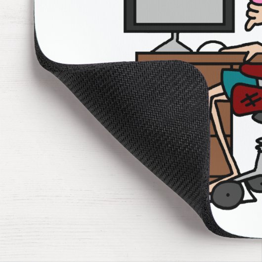 Tapis De Souris Pourquoi humour de dur labeur d'occasion (Coin)