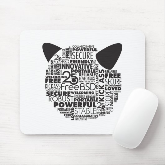 Tapis De Souris Pourquoi j'aime la publicité pour souris FreeBSD 2 (Avec souris)