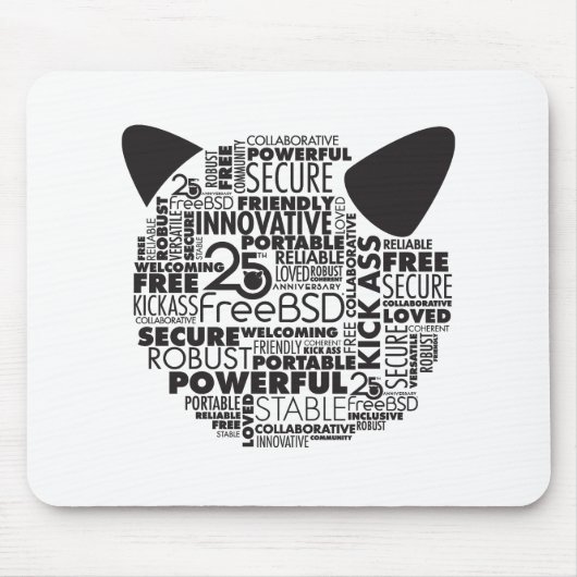 Tapis De Souris Pourquoi j'aime la publicité pour souris FreeBSD 2 (Devant)