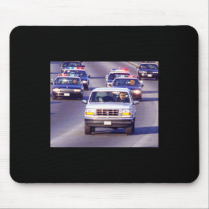 Tapis De Souris Poursuite en voiture de police de Trump et Vance g