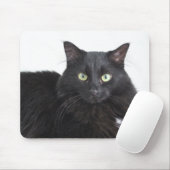 Tapis De Souris Poussière de chat noir (Avec souris)