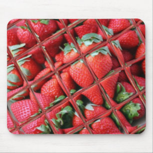 Tapis De Souris Poussière de glace et de fraises