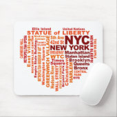 Tapis De Souris Poussière NYC (Avec souris)