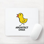 Tapis De Souris Poussin d'architecte (Avec souris)