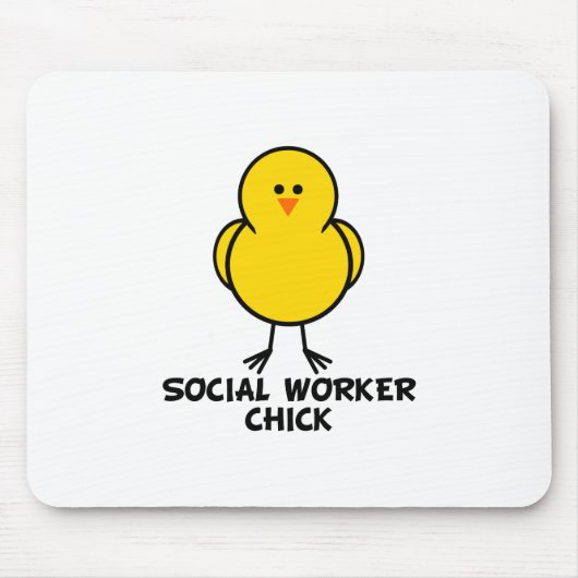 Tapis De Souris Poussin d'assistant social (Devant)