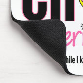 Tapis De Souris Poussin de cancer du sein interrompu (Coin)