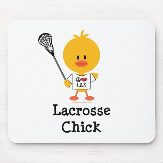 Tapis De Souris Poussin Mousepad de lacrosse (Devant)