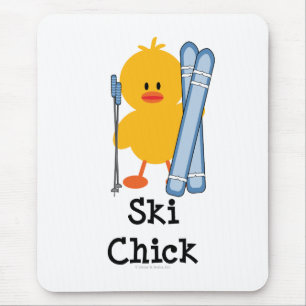 Tapis De Souris Poussin Mousepad de ski