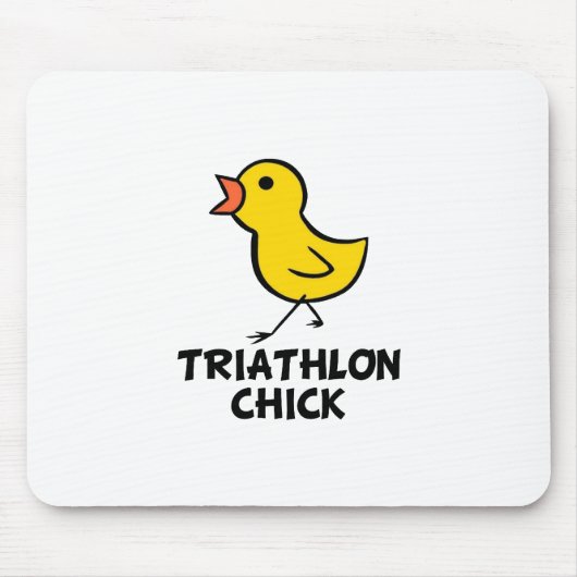 Tapis De Souris Poussin Mousepad de triathlon (Devant)