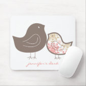 Tapis De Souris Poussins mignons lunatiques roses doux Mousepad de (Avec souris)