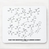 Tapis De Souris Pouvez-vous identifier les 20 acides aminés ? (Devant)
