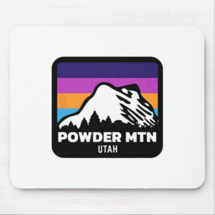 Tapis De Souris Powder Mountain Utah Ski Snowboard Famille Sk