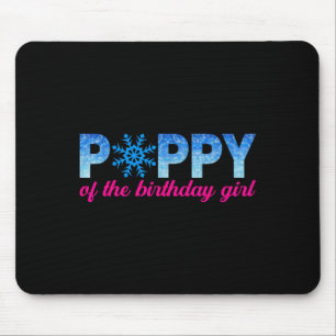 Tapis De Souris Ppy Of Birthday Girl Snowflakes Theme Matchin