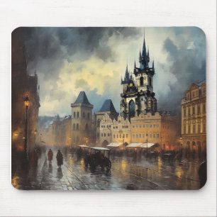 Tapis De Souris Prague nuit en République Tchèque