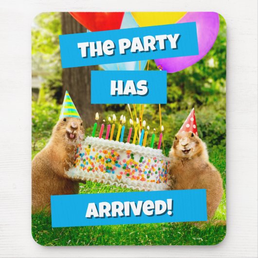 Tapis De Souris Prairie Dog Birthday Party (Devant)