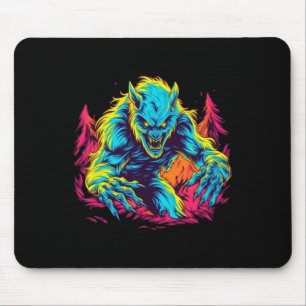 Tapis De Souris Pranks Werewolf - Mischief lunaire pour Halloween